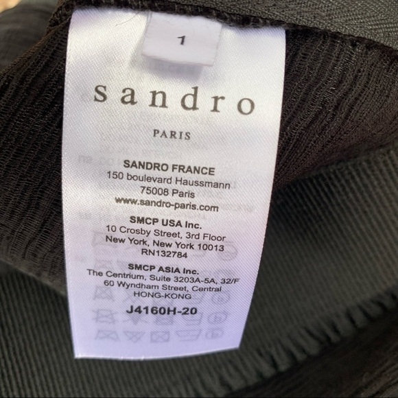 Sandro Black Aoda Asymmetric Ruffled Mini Skirt - Picture 8 of 10